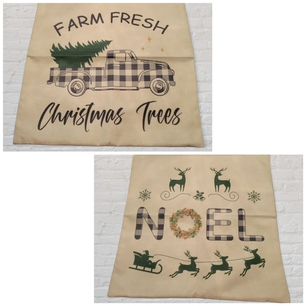 3/$30 Countrycore Farmhouse Christmas Throw Pillow Covers